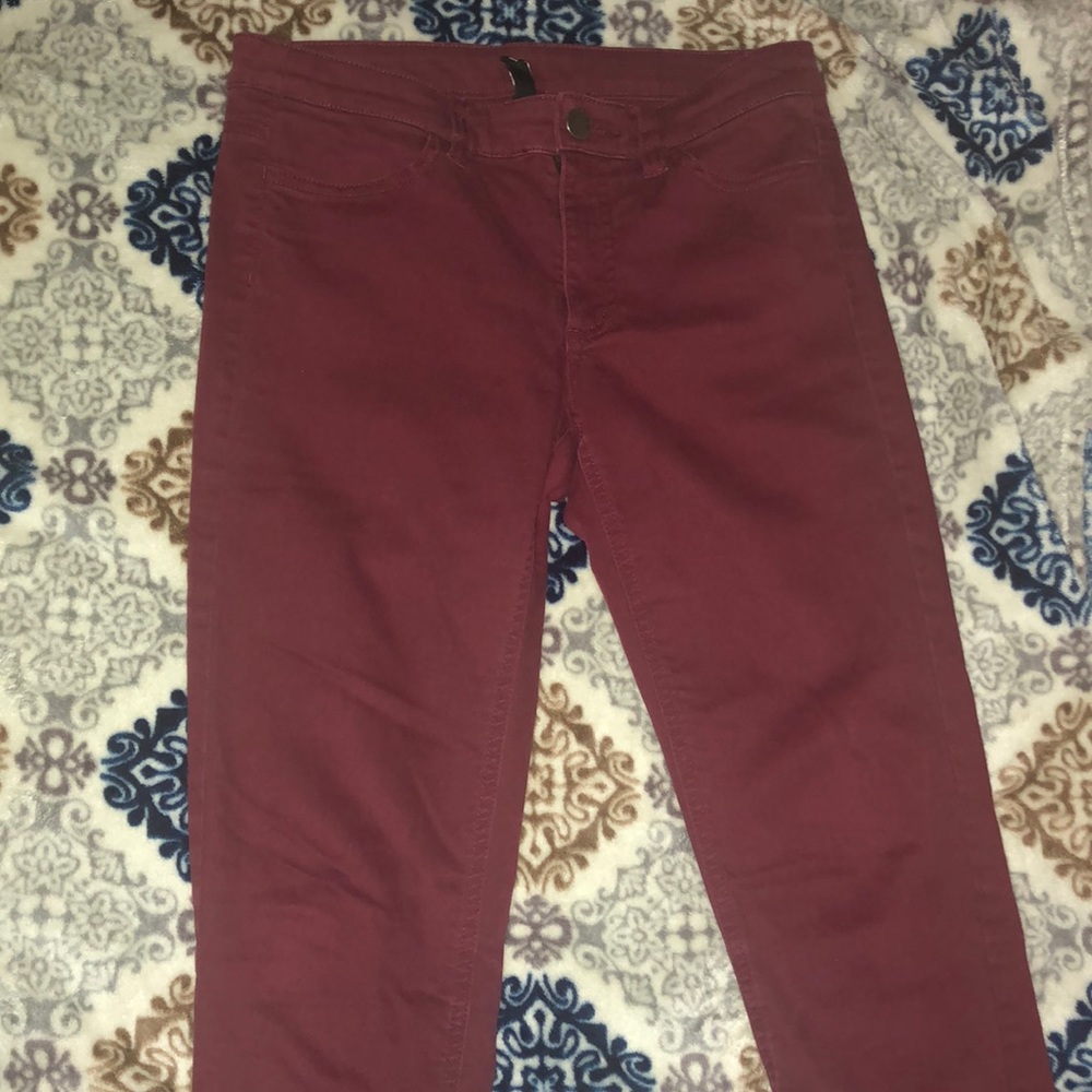 Red skinny jeans from H&M